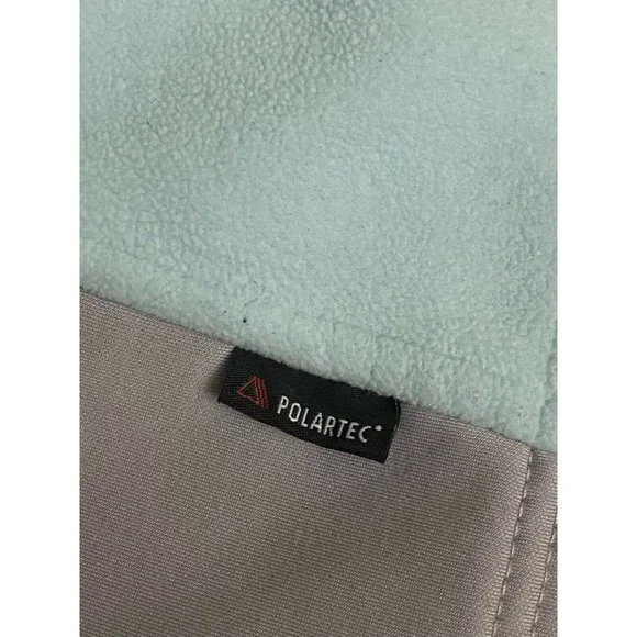 Eddie Bauer 365 Polartec windcutter fleece Vest womens sz L Blue Green Gray - Picture 6 of 12